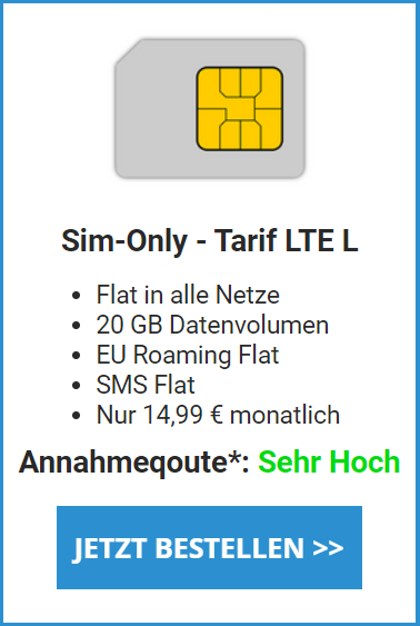 Sim-Only - Tarif LTE L