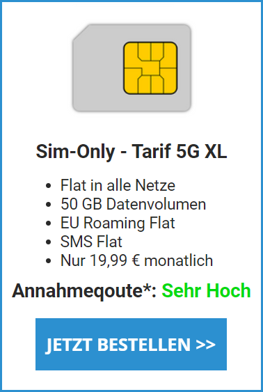 Sim-Only - Tarif 5G XL